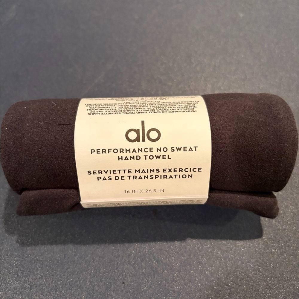 ALO Yoga Black Hand Towel